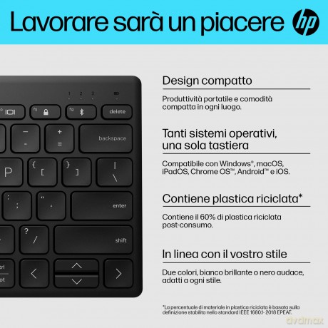 Hp 350 Blk Compact Bluetooth Keyb