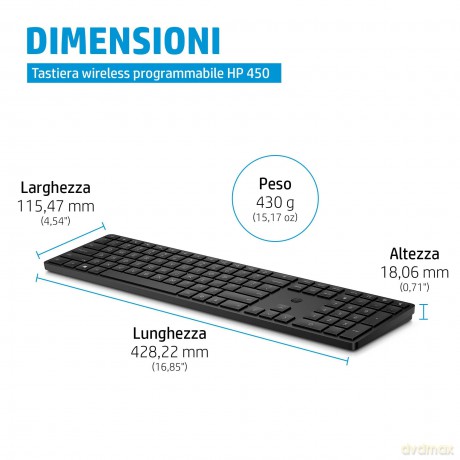 Hp 450 Wireless Progr Keyboard