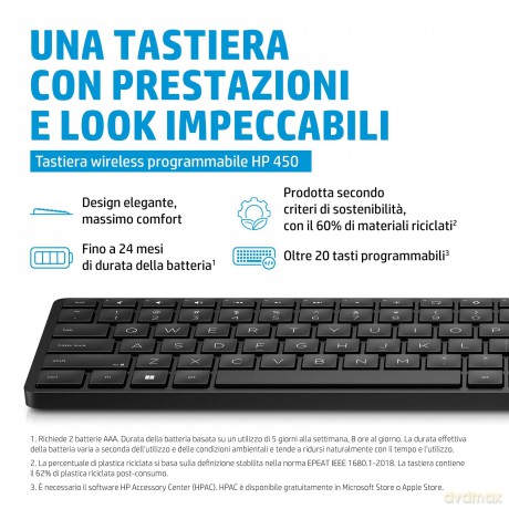 Hp 450 Wireless Progr Keyboard