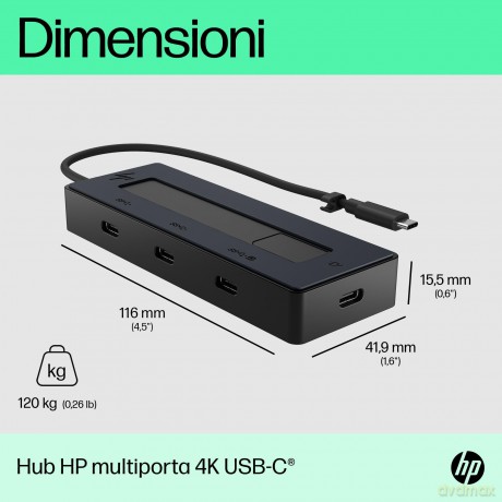 Hp 4k Usb-C Multiport Hub - Jara