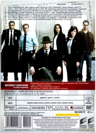 Czarna Lista Sezon 1 [BOX] [6DVD]