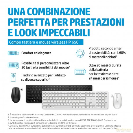 Hp 650 Wireless Kbrd Mouse Ita