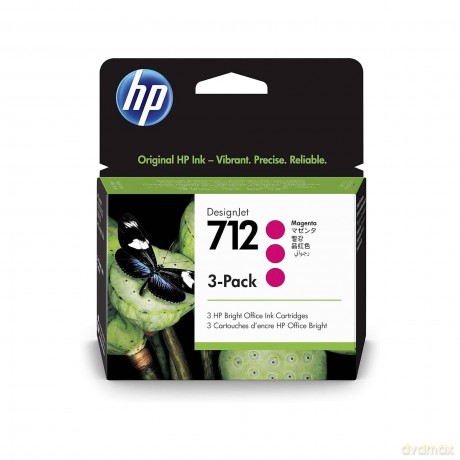 Hp 712 3-Pack 29-Ml Magenta Design