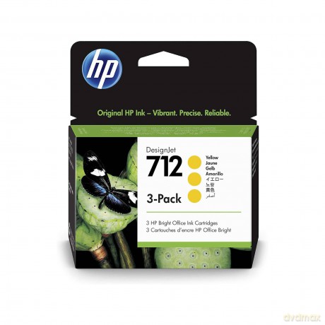 Hp 712 3-Pack 29-Ml Yellow Designje