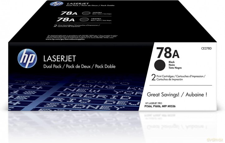 Hp 78a 2-Pack Black Original Laserjet Toner Cartridges