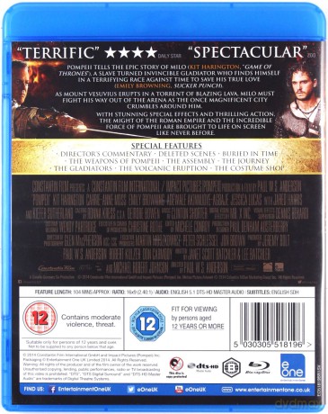 Pompeii (Pompeje) [Blu-Ray]