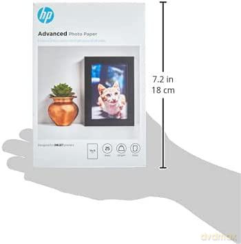 Hp Advanced Glossy Photo Paper - Glossy Photo Paper - 100 X 150 Mm - 250 G/M2 - 25 Sheet