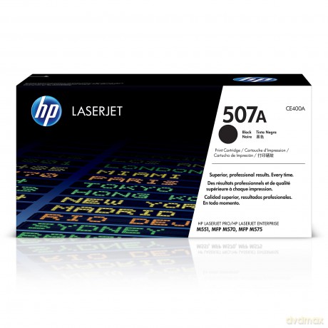 Hp Ce400a 507a Original Laserjet Toner Cartridge - Standard, Black
