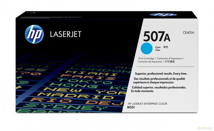 Hp Ce401a 507a Original Laserjet Toner Cartridge - Standard, Cyan