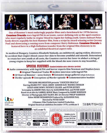 Countess Dracula (Hrabina Dracula) [Blu-Ray]
