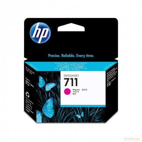 Hp Cz131a 711 29ml Ink Cartridge For Designjet T120/T520 Large Format Inkjet Printers - Magenta