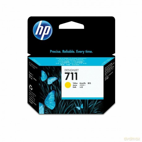 Hp Cz133a 711 80ml Ink Cartridge For Designjet T120/T520 Large Format Inkjet Printers - Black