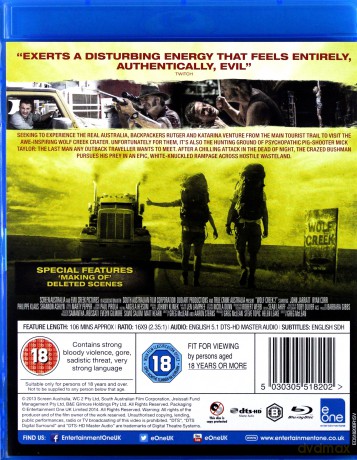 Wolf Creek 2 [Blu-Ray]