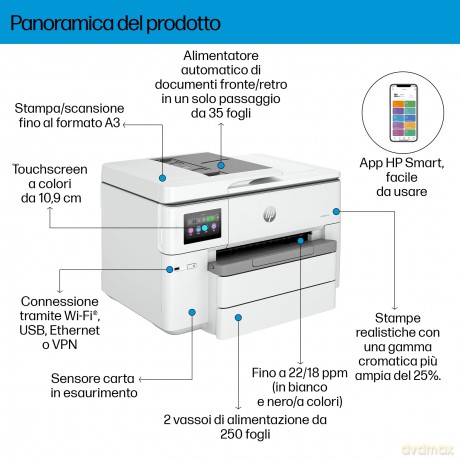 Hp Officejet Pro 9730e Wide F. Aio