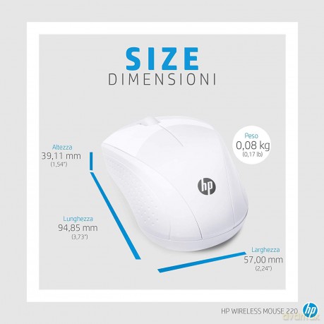 Hp Wireless Mouse 220 S White