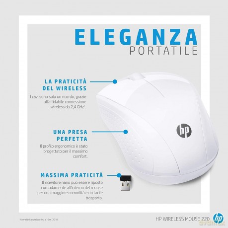 Hp Wireless Mouse 220 S White