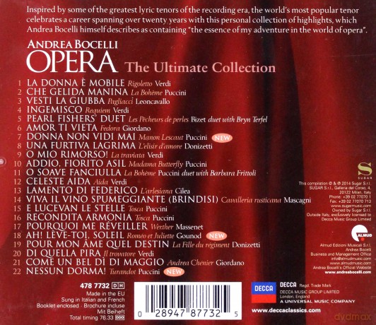 Andrea Bocelli: Opera The Ultimate Collection [CD]
