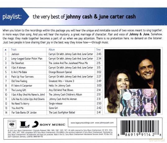 Johnny Cash with June Carter: The Very Best Johnny Cash and June Carter Cash [CD]