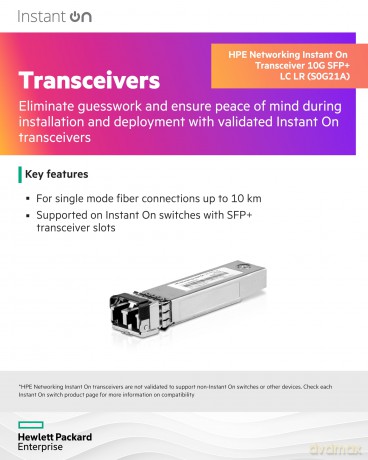 Hpe Nw Instant On 10gsfp+ Lc Lr 10k
