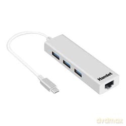 Hub 3 Usb 3.1 Type C + Lan Rj45