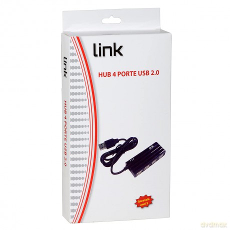 Hub 4 Porte Usb 2.0 Con Cavo