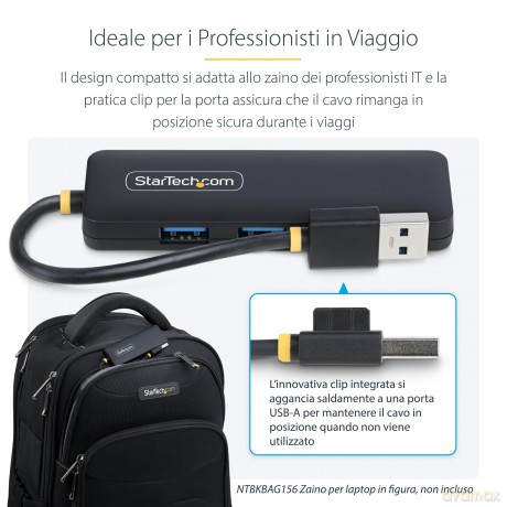 Hub Usb-A A 4 Porte, 5 Gbps