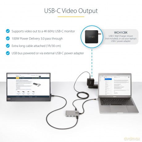 Hub Usb-C A 4 Porte Usb-A/C
