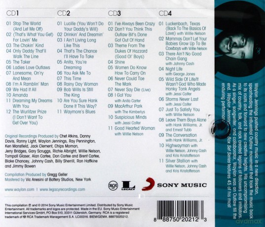 Waylon Jennings: The Box Set Series [4CD]