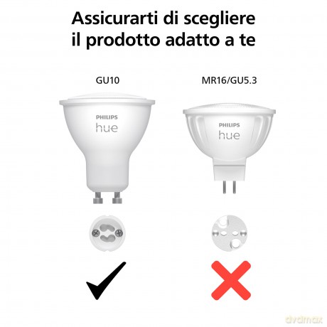 Hue White Ambiance Lampadina Gu10