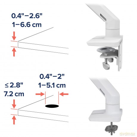 Hx Arm Heavy Duty Pivot Desk Mount