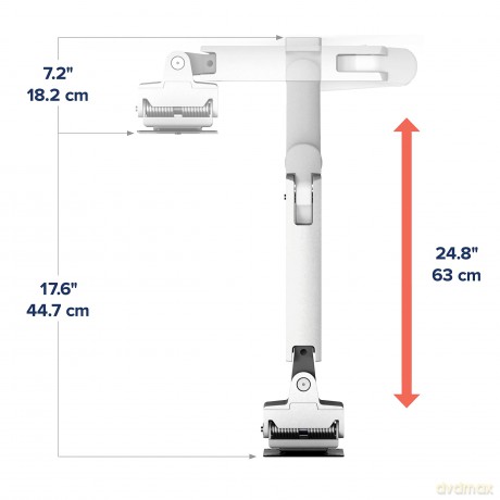 Hx Wall Monitor Arm, White