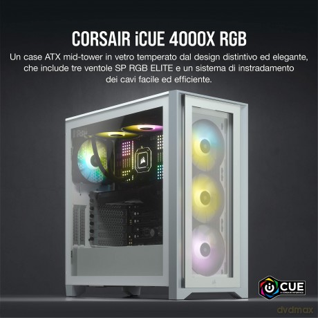 Icue 4000x Rgb Mid-Tower White