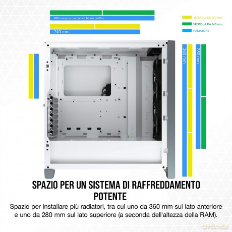Icue 4000x Rgb Mid-Tower White