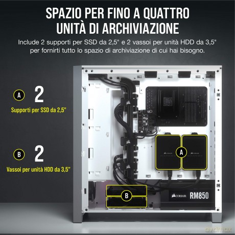 Icue 4000x Rgb Mid-Tower White