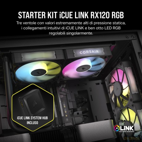 Icue Link Rx120 Rgb Triple Fan Kit
