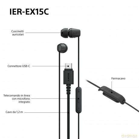 Ier-Ex15c Auricolari Cavo Usb-C