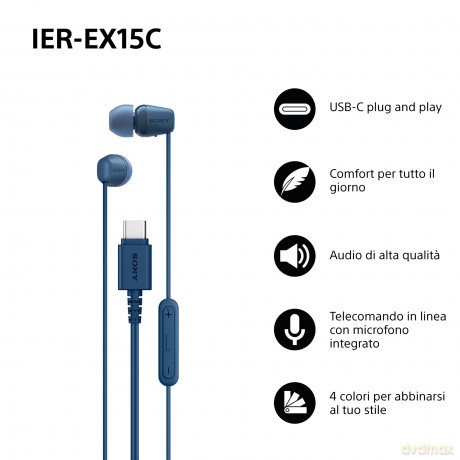 Ier-Ex15c Auricolari Cavo Usb-C