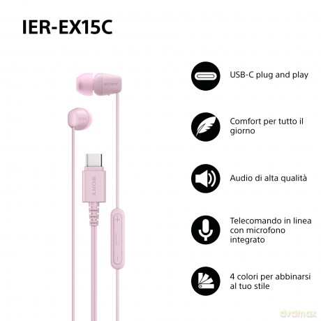 Ier-Ex15c Auricolari Cavo Usb-C