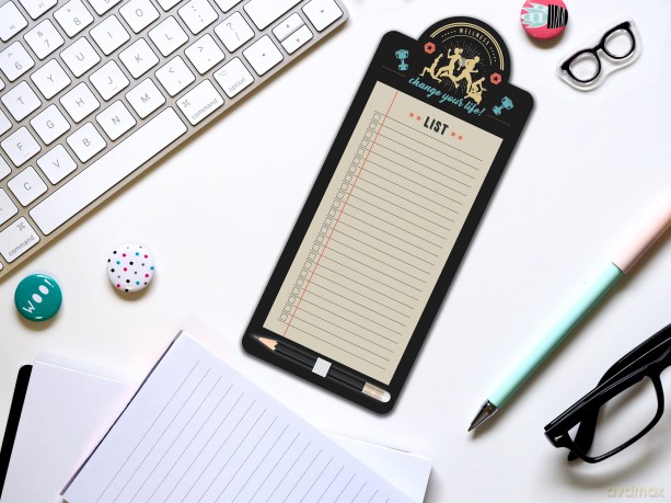 Imagicom: Slim Block Notes Fitness