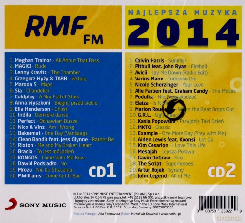 RMF FM Najlepsza Muzyka 2014 [2CD]