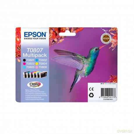Ink Cartridge T0807 Multipack (Blk