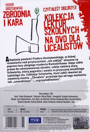 Zbrodnia I Kara (Kolekcja lektur szkolnych) [DVD]
