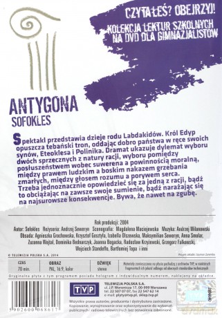 Antygona (Kolekcja lektur szkolnych) [DVD]