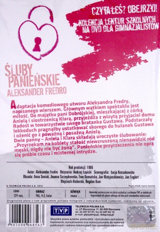 Śluby Panieńskie (Kolekcja lektur szkolnych) [DVD]