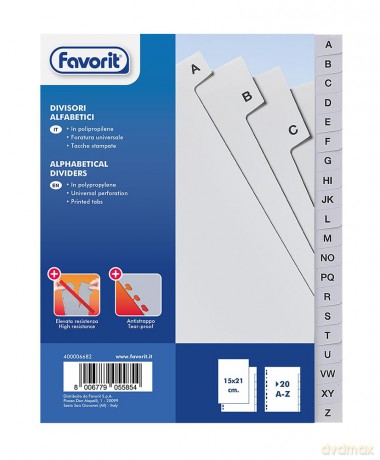 Interc.Alfab.20 A-Z For.Univ.15x21