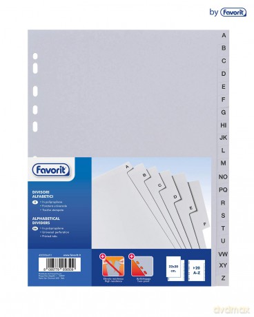 Interc.Alfab.20 A-Z Tabulati 22x30