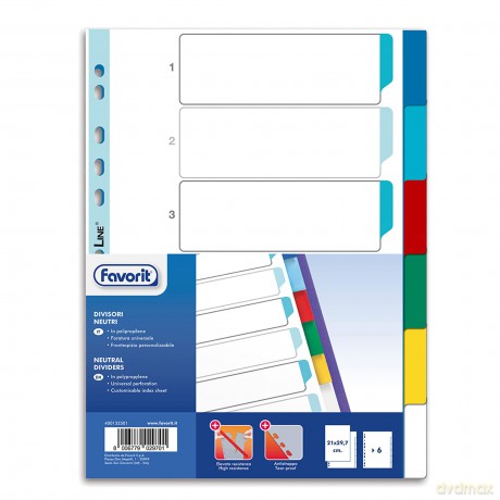 Interc.Neutro 6 Tacche A4 21x29.7