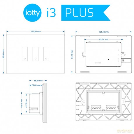Interruttore Smart Luci I3 Plus W