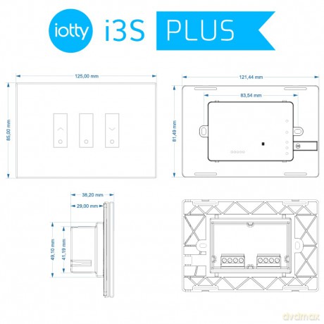 Interruttore Smart Tende I3s Plus W