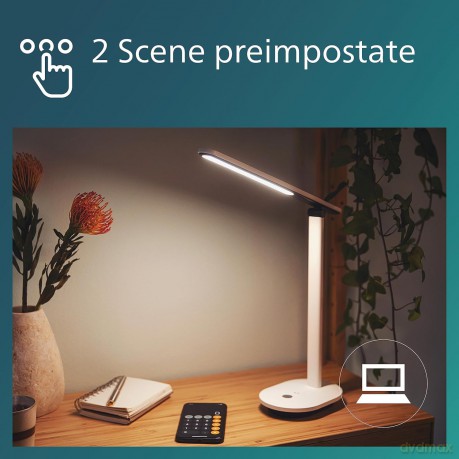 Ivory Lampada Da Tavolo Bianca 5w